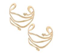 VERDANVERSE 2pezzi Bracciale Fascia Per Parte Superiore Del Braccio Bracciale Serpente Aperto Per Donne e Ragazze Realizzato Materiali Di Design Regolabile Adatto Per Feste Di Compleanno Matri