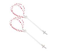 VERDANVERSE 2pezzi Bracciale Goth Punk Ciondolo Inossidabile Set Per Accessori Halloween e Cosplay