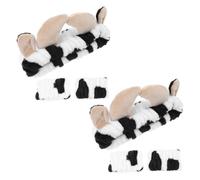 VERDANVERSE 2sets Braccialetti Morbidi Per e Set Fasce in Fascia Per Spa Accessori Per Lavaggio e