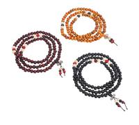 VERDANVERSE 3 pezzi Braccialetto Donna in Legno Multistrato con Perle da Preghiera e Meditazione Design Elegante e Resistente per Uso Quotidiano