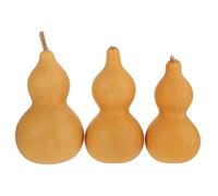 VERDANVERSE 3 Pezzi Ornamento Gourd da Tavolo, Set in Khaki, Addobbi per Festa e Ufficio, Adatto a Amanti della Cultura Cinese