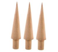 VERDANVERSE 3 Pezzi Stampi per Coni Gelato in Legno Modellatore per Coni Ghiaccio e Dessert Utensile per Dolci e Yogurt per Feste e Riunioni