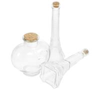 VERDANVERSE 3pezzi Barattoli in Vetro Trasparente Forma di Cuore e Torre per Cerimonia della Sabbia Contenitori Decorativi per Regalo Matrimonio e Decorazioni Te