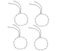 VERDANVERSE 4 pezzi Catena Scarpe Donna con Pietre Decorative Cavigliera per Tacchi Accessorio Elegante Antiperdita Catena Moda per Scarpe Chic