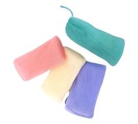 VERDANVERSE 4 pezzi Sacchetti Esfolianti per Sapone Retine Portasapone Rete per Massaggio Corpo Sacchetti Salvasapone Resistenti e Portatili con Corda Appendibile Colori Misti