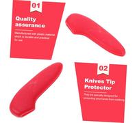 VERDANVERSE 40 pezzi Copri Punte Coltello in Plastica Protettivi Custodie Antinfortunistica per Lame da Taglio Copertura Sicura e Portatile per Taglierini da Cucina e Ufficio