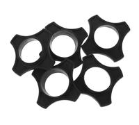 VERDANVERSE 5 Pezzi Anelli Antirollio Microfono Portatile Antiscivolo, Accessori Microfono Senza Fili, Anelli Anticaduta Per Conferenze, Spettacoli e Interviste, Nero