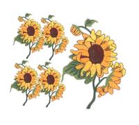 VERDANVERSE 5 Pezzi Toppe Termoadesive Ricamate Applique per Cucire su Jeans e Patch Adesive Decorativa e Riparazione