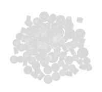 VERDANVERSE 500 Pezzi Tappi in Plastica Trasparente per Spezie Misure ID Tappi Rotondi Riutilizzabili per Bottiglie e Barattoli Sostitutivi per Shaker Facili da Pulire e Resistenti