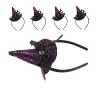 VERDANVERSE 5pezzi Fascia per Capelli da Strega Ragnatela per Halloween Accessori per Capelli da Strega per Cosplay da Donna Fascia per Cappello