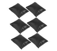 VERDANVERSE 6 pezzi Cuscini per Orologi e Gioielli in Pelle PU Nera Protezione Antigraffio per Esposizione e Conservazione di Gioielli e Accessori Wristwatch