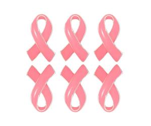 VERDANVERSE 6 Pezzi Spille Nastro Rosa per Sensibilizzazione Cancro al Seno Spille Donna Decorazione Fiocco Rosa per Promuovere Salute Femminile