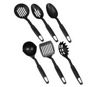 VERDANVERSE 6 pezzi Utensili Cucina in Nylon Resistente al Calore Cucchiai e Spatole per Cottura e Miscelazione Facili da in Lavastoviglie Strumenti Robusti per Uso Quotidiano