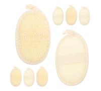 VERDANVERSE 8 pezzi Spugne Luffa Naturale Esfoliante per Corpo Pad Ovali per Doccia e Bagno Pulizia Profonda Pori e Totale Leggere e Facili da Usare per Viso e Corpo