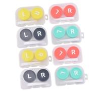 VERDANVERSE 8pezzi Custodie Per Lenti Contatto Pratiche e Portatili Materiale Resistente Per Viaggi e Uso Quotidiano Colori Misti Facili Da Trasportare Per Ufficio e Borse
