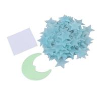 VERDANVERSE Adesivi da Parete Luminosi a Forma di Stella e Luna 101 Pezzi in Pvc Effetto Luce Fluorescente per Cameretta e Soggiorno
