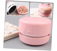 VERDANVERSE Aspirapolvere Portatile senza Fili Compatto per Scrivania Pulizia Silenziosa e Leggera per Casa e Ufficio Handheld Desktop Cleaner Multifunzione Rosa