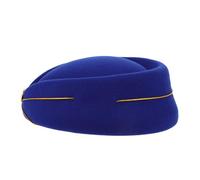 VERDANVERSE berretto da hostess lana costume volo fortino cappello da berretto cappello da pilota cappello da cocktail affascinante berretto da donna cappello portapillole da hostess provato