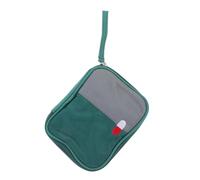 VERDANVERSE Borsa Medicinali Viaggio in Oxford Porta Medicine Portatile con Scomparto e Zip Liscia Borsa Pronto e Campeggio
