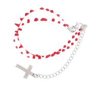 VERDANVERSE Bracciale Con Croce in Acciaio Inossidabile e Goccia Di Sangue Gioiello Gotico Per Donne Adatto Per Feste Di Halloween e Cosplay Accessorio Elegante Per Ogni Occasione