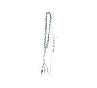 VERDANVERSE Bracciale da Preghiera con Sfere in Vetro Catena Islamica Delicata per Rosari Braccialetto Mano Resistente e Riutilizzabile Regalo per Fedeli Musulmani