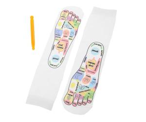 VERDANVERSE Calzini Agopressione in Cotone con Mappa Puntuale per Stimolazione Piedi Calze Riflessologia Traspiranti per Uomo Supporto Benessere e Stimolazione Agopressione