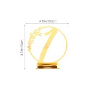 VERDANVERSE Cartelli da Tavolo in Acrilico 10 Pezzi Numeri Riservati per Matrimonio Cartelli Decorativi per Banchetti e Celebrazioni Segnaposto Delicati per Uso Domestico