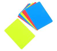 VERDANVERSE Cartellino Blu Arbitro in PVC per Calcio e Basket, Kit 6 Pezzi Cartellini Rosso e Giallo, Facile da Usare per Partite Sportive in Palestre e Stadi