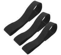 VERDANVERSE Cintura Elastica Chiusura a Strappo Nero, Comfort Adattivo e Facile da Fissare, Confezione da 3 Pezzi per Cappotti Leggeri e Cardigan