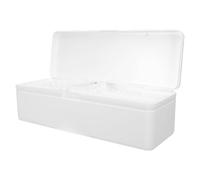 VERDANVERSE Custodia per Batterie Aa Aaa a Doppio Strato, Organizer Portabatterie Compatto in Plastica Bianca, Scatola per Stoccaggio Sicuro e Classificazione Rapida per Uso Domestico,