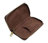 VERDANVERSE Custodia Per Orologi Cerniera in Pelle Da Viaggio Per 2 Orologi Da Uomo Scatola Protettiva Robusta e Facile Da Trasportare