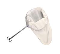 VERDANVERSE Filtro Riutilizzabile per e Tè con Telaio Acciaio Sacchetto Medio Resistente per Infusioni Pulite e Puri