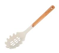 VERDANVERSE Forchetta Spaghetti in Silicone con in e Anello Acciaio Cucchiaio Scanalato per Pasta Strumento Cucina Resistente e Durevole per Cottura e Servizio Pasta Colore Colore Casuale