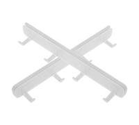 VERDANVERSE Ganci a Scorrimento 2 Pezzi in Abs Bianco per Appendere Cappotti e Cappelli con Forte Resistenza All'usura e Salvaspazio per Spazi Stretti tra Muro e Mobili