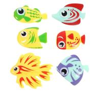 VERDANVERSE Giocattoli in Plastica a Forma di Pesce per 6 Pezzi da Piscina Divertenti e Colorati per Giochi Estivi e Feste in Piscina