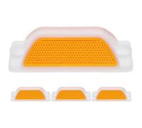 VERDANVERSE Marcatori Stradali Riflettenti 4 Pezzi in Plastica Policarbonato Rettangolari per Autostrade e Strade, Migliorano la Visibilità Design Riflettente