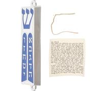 VERDANVERSE Mezuzah la Casa Ebraica in Lega di Zinco Pergamena Sacra, Elemento Decorativo Unico e Versatile per Uffici e Ambienti Domestici
