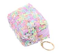 VERDANVERSE Mini Portamonete Portachiavi con Paillettes Resistenti Piccolo Portamonete Cambio per Pochette Cosmetica Leggera e Colorata Compatto e Versatile per Ogni Occasione