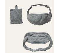 VERDANVERSE Occhi in Spessa e Morbida Fascia Elastica Protezione Luce per Dormire e Riposare per Viaggio e Ufficio Colore Grigio