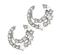 VERDANVERSE Orecchini Bottone con Motivi Celesti Brillanti per Donna Design Elegante e Unico Gioielli alla Moda per Regalo Compleanno e Festa