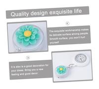 VERDANVERSE Orologio Da Taschino Infermiere in Silicone Con Disegno a Fiore Orologio Da Tasca Per Donna Per Lavoro e Famiglia