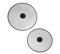 VERDANVERSE Paraschizzi per Padella 2 Pezzi 29+25 Cm in Acciaio Inox con Manopola, Schermo Antispruzzo a Rete Fine per Friggere e Bollire, Filtro Antigrasso Resistente per Cucina Mantenuta