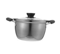 VERDANVERSE Pentola in Acciaio Inossidabile con Maniglia e Trasparente Alta Capacità per Cucina Efficiente Facile da e Adatta Tutti Cottura