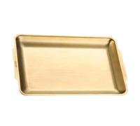 VERDANVERSE Piastra Barbecue in Acciaio Inossidabile Rettangolare Antiruggine Resistente Graffi e Usura Contenitore Alimentare per Sushi Snack e Frutta Design Semplice e Durevole