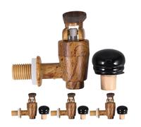 VERDANVERSE Rubinetto di Ricambio in Legno per Distributore di Bevande di Accessori per Vino Birra e Bevande Tappi Ermetici in Sughero per Botti Tappi di Ricambio per Vino