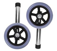 VERDANVERSE Ruote Di Ricambio Per Deambulatore Sostituzione Ruote Ruota Anteriore Compatibile La Maggior Parte Dei Deambulatori Accessorio Per Impieghi Gravosi Materiale in Gomma e Acciaio