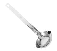 VERDANVERSE Separatore di Olio in Acciaio Inox per Zuppe e Salse Mestolo Sgrassa Grasso Multifunzionale Sgocciolatore per Cucina Facile da Pulire Utensile Versatile per Minestre e Stufati