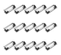 VERDANVERSE Set 15 Pezzi Clip Metalliche Argento Molla per Ufficio e Lavori Creativi, Morsetti Resistenti e Portablocco per Cartelle Scuola e Scrivania
