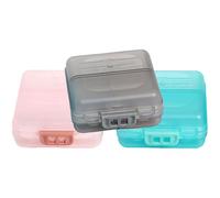 VERDANVERSE Set 3 Portapillole da Viaggio Compatti 6 Scomparti, Organizer Settimanale Ermetico per Medicinali, Custodia Portatile per Uso Quotidiano e Spostamenti