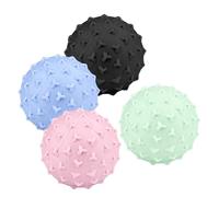 VERDANVERSE Set 4 Pezzi Palla Massaggiante per Tessuti Profondi, Palla da Massaggio per Schiena, Collo e Piedi, Massaggiatore Muscolare Compatto per Rilassamento e Recupero Fitness